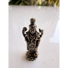 Pure Brass Lord Vishnu JI Miniture Idol Four Armed Standing Statue on Lotus