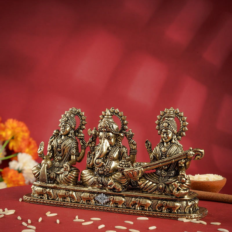 Pure Brass Ganesh Ji Murti With