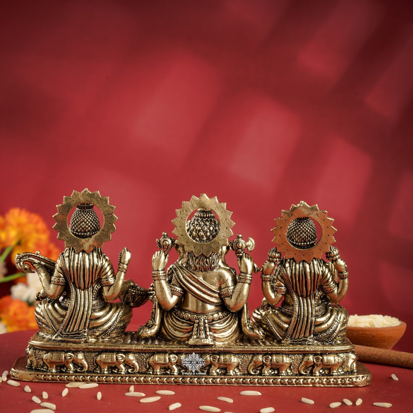 Pure Brass Ganesh Ji Murti With