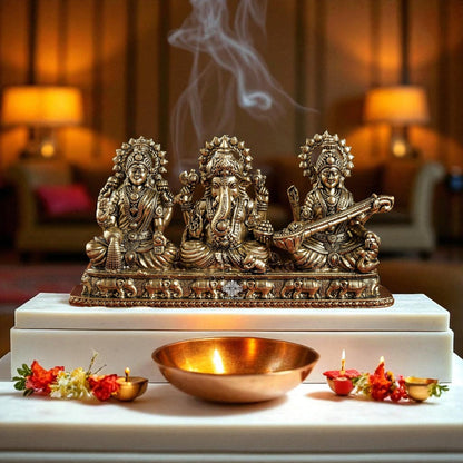 Pure Brass Ganesh Ji Murti With