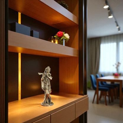 Pure Brass Krishna ji Murti With Bansi & Tribhanga Pose