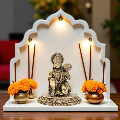 Brass Hanuman Ji Murti – Kneeling Blessing Idol