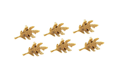 Brass Leaf Design Napkin Ring, Home Décor, Tableware, 4.06 cm