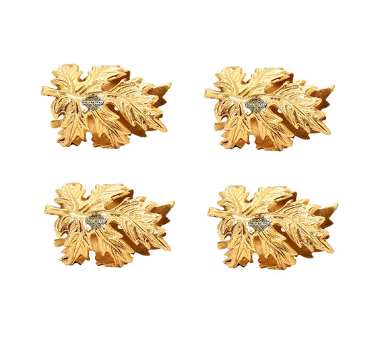 Pure Brass Designer Napkin Ring Decoration For Dining Table Setting Diameter:- 4.06 cm Gold