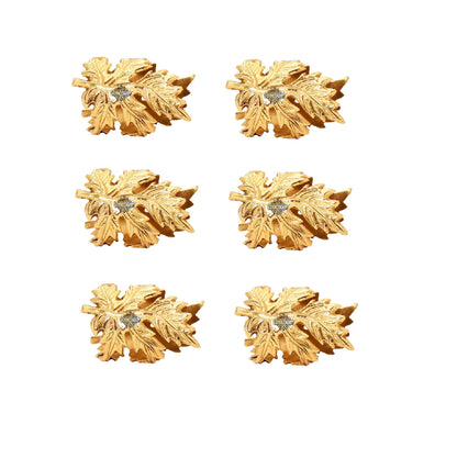 Pure Brass Designer Napkin Ring Decoration For Dining Table Setting Diameter:- 4.06 cm Gold