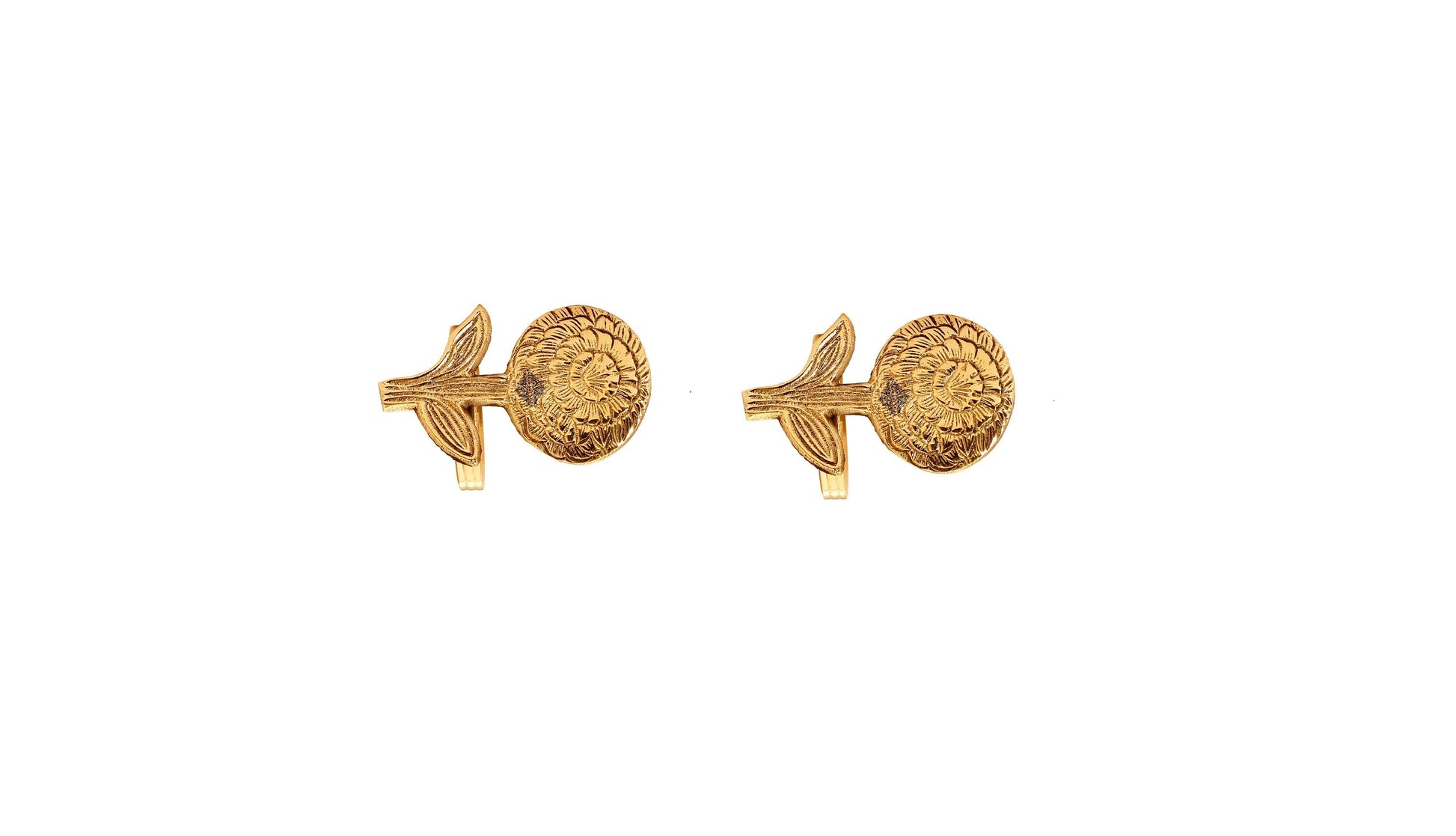 Designer Brass Napkin Ring Decoration For Dining Table Setting Diameter:- 4.06 cm Gold