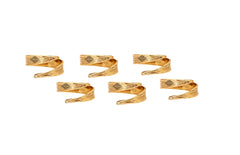 Pure Designer Brass Napkin Ring Decoration For Dining Table Setting Diameter:- 4.32 cm Gold