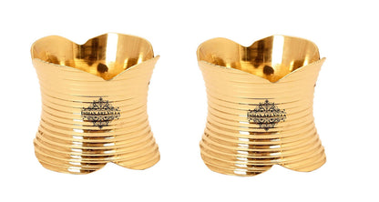 Designer Brass Napkin Ring Decoration For Dining Table Setting Diameter:- 5.08 cm, Gold
