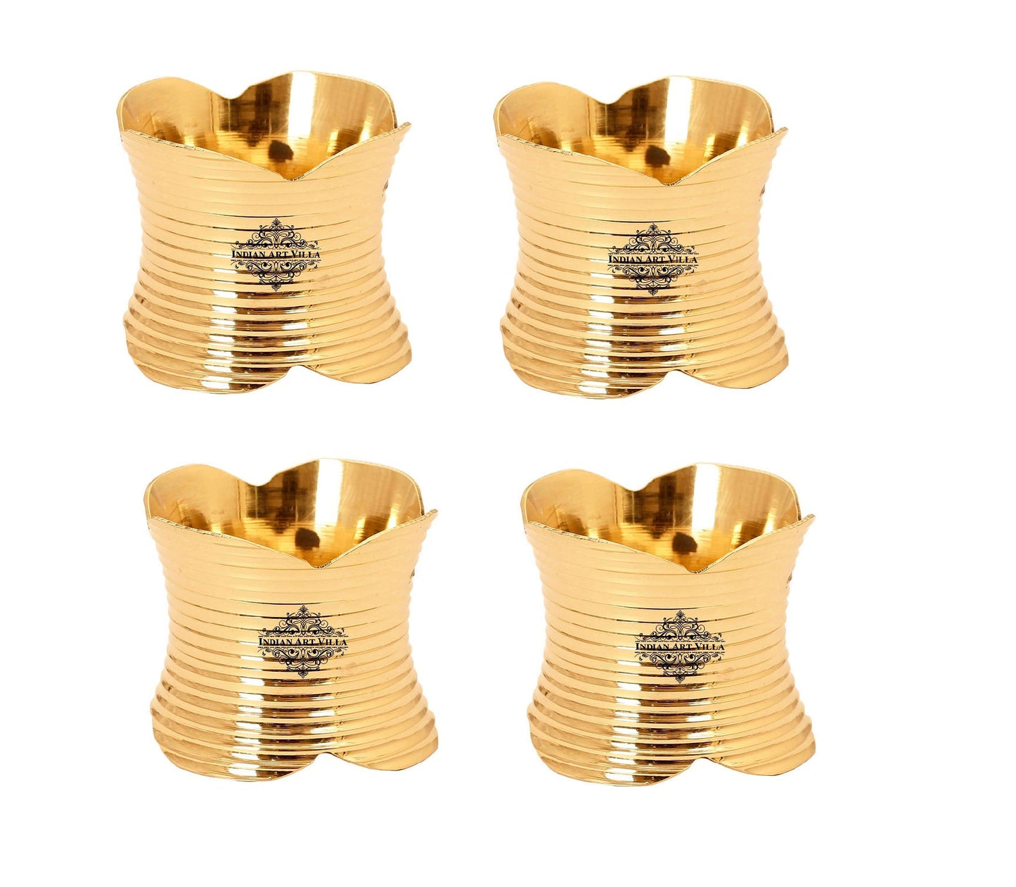 Designer Brass Napkin Ring Decoration For Dining Table Setting Diameter:- 5.08 cm, Gold