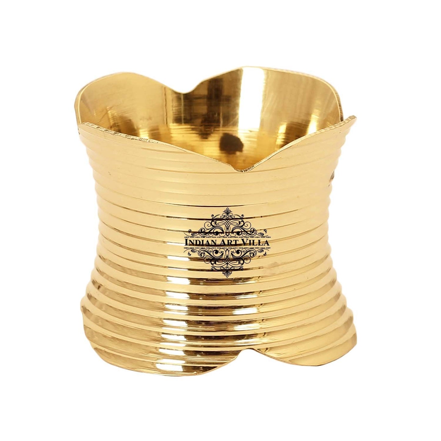 Designer Brass Napkin Ring Decoration For Dining Table Setting Diameter:- 5.08 cm, Gold