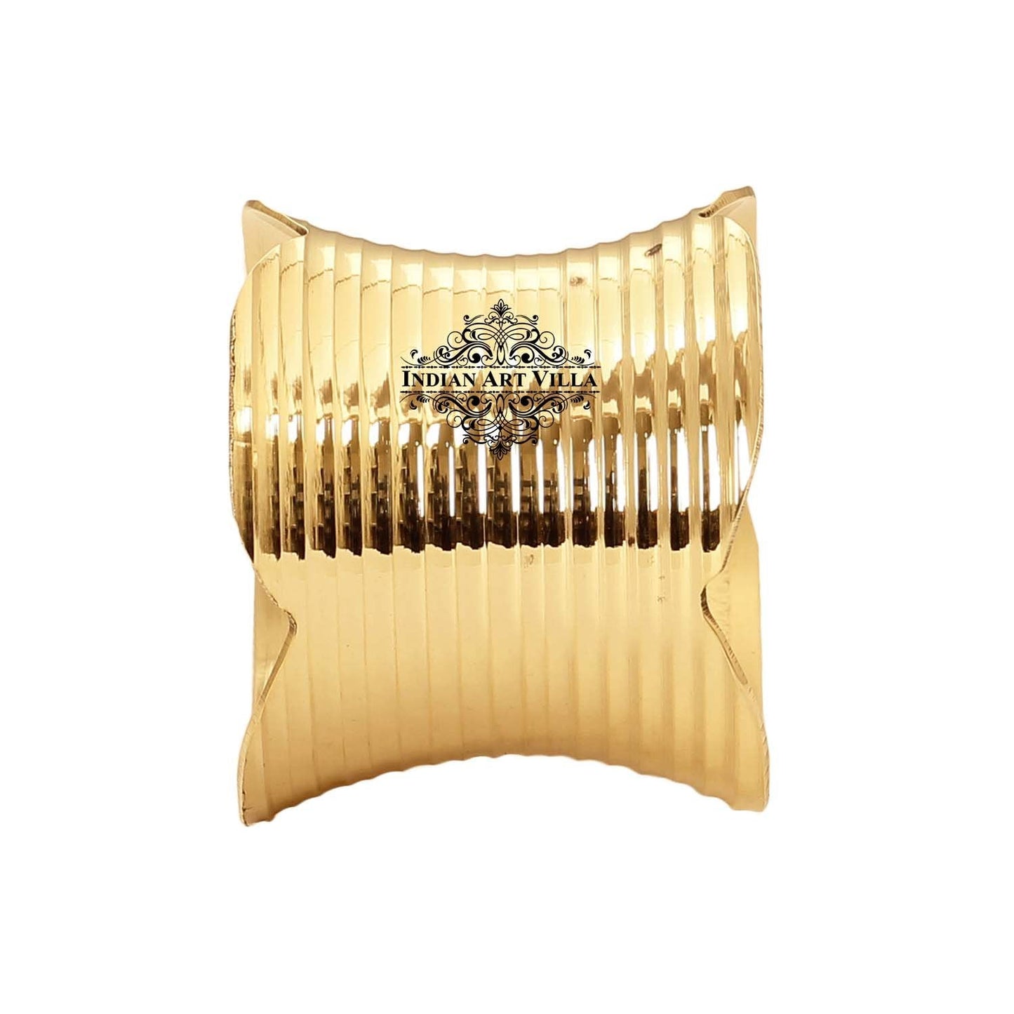 Designer Brass Napkin Ring Decoration For Dining Table Setting Diameter:- 5.08 cm, Gold