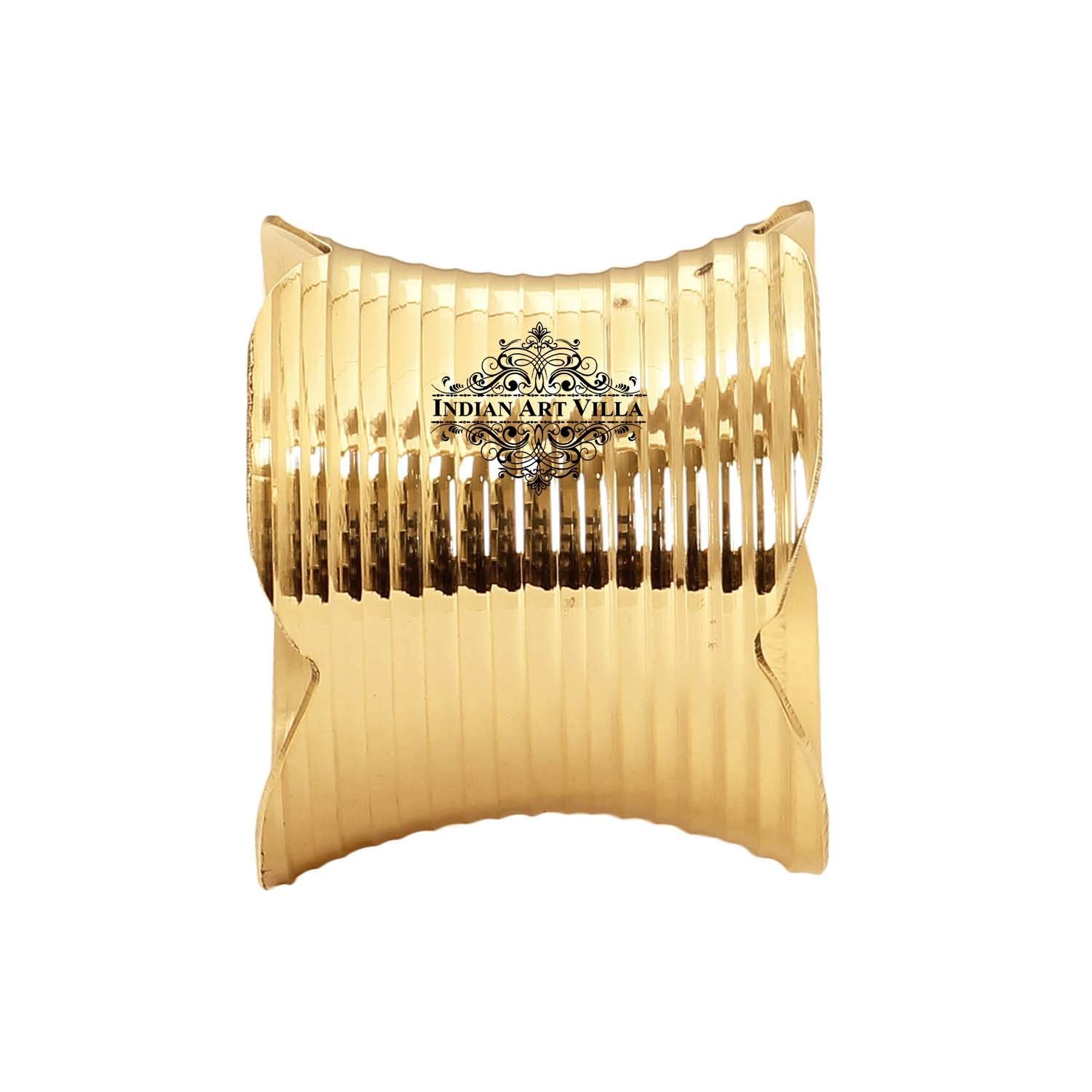 Designer Brass Napkin Ring Decoration For Dining Table Setting Diameter:- 5.08 cm, Gold