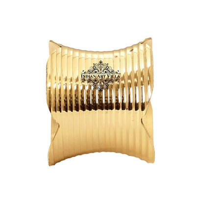 Designer Brass Napkin Ring Decoration For Dining Table Setting Diameter:- 5.08 cm, Gold