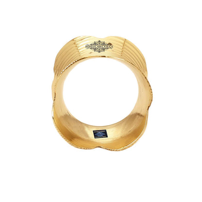 Designer Brass Napkin Ring Decoration For Dining Table Setting Diameter:- 5.08 cm, Gold