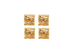 Designer Brass Napkin Ring Decoration For Dining Table Setting Diameter:- 4.32 cm Gold