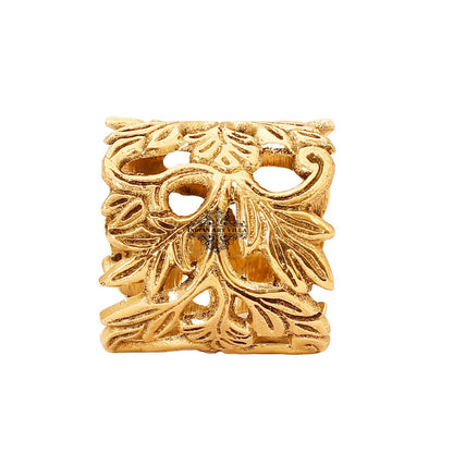 Designer Brass Napkin Ring Decoration For Dining Table Setting Diameter:- 4.32 cm Gold