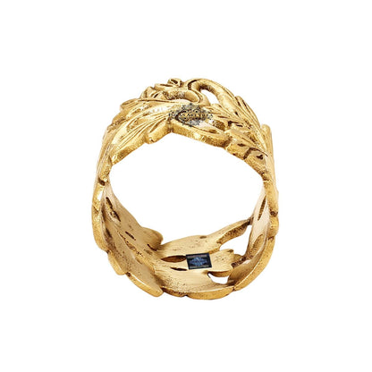 Designer Brass Napkin Ring Decoration For Dining Table Setting Diameter:- 4.32 cm Gold