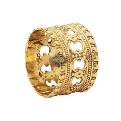 Pure Brass Designer Napkin Ring Decoration For Dining Table Setting Diameter:- 4.32 cm Gold