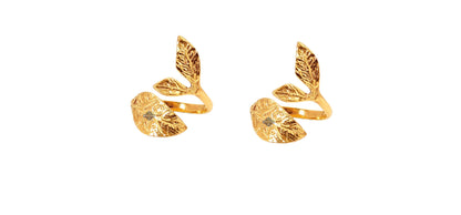 Designer Brass Napkin Ring Decoration For Dining Table Setting Diameter:- 4.57 cm Gold