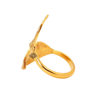 Designer Brass Napkin Ring Decoration For Dining Table Setting Diameter:- 4.57 cm Gold