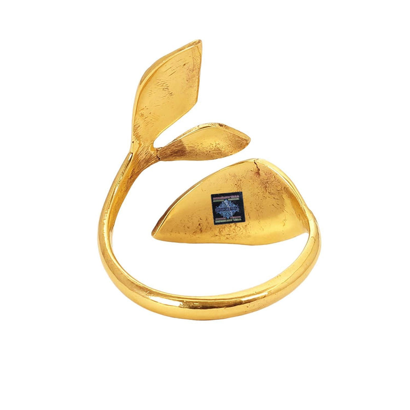 Designer Brass Napkin Ring Decoration For Dining Table Setting Diameter:- 4.57 cm Gold