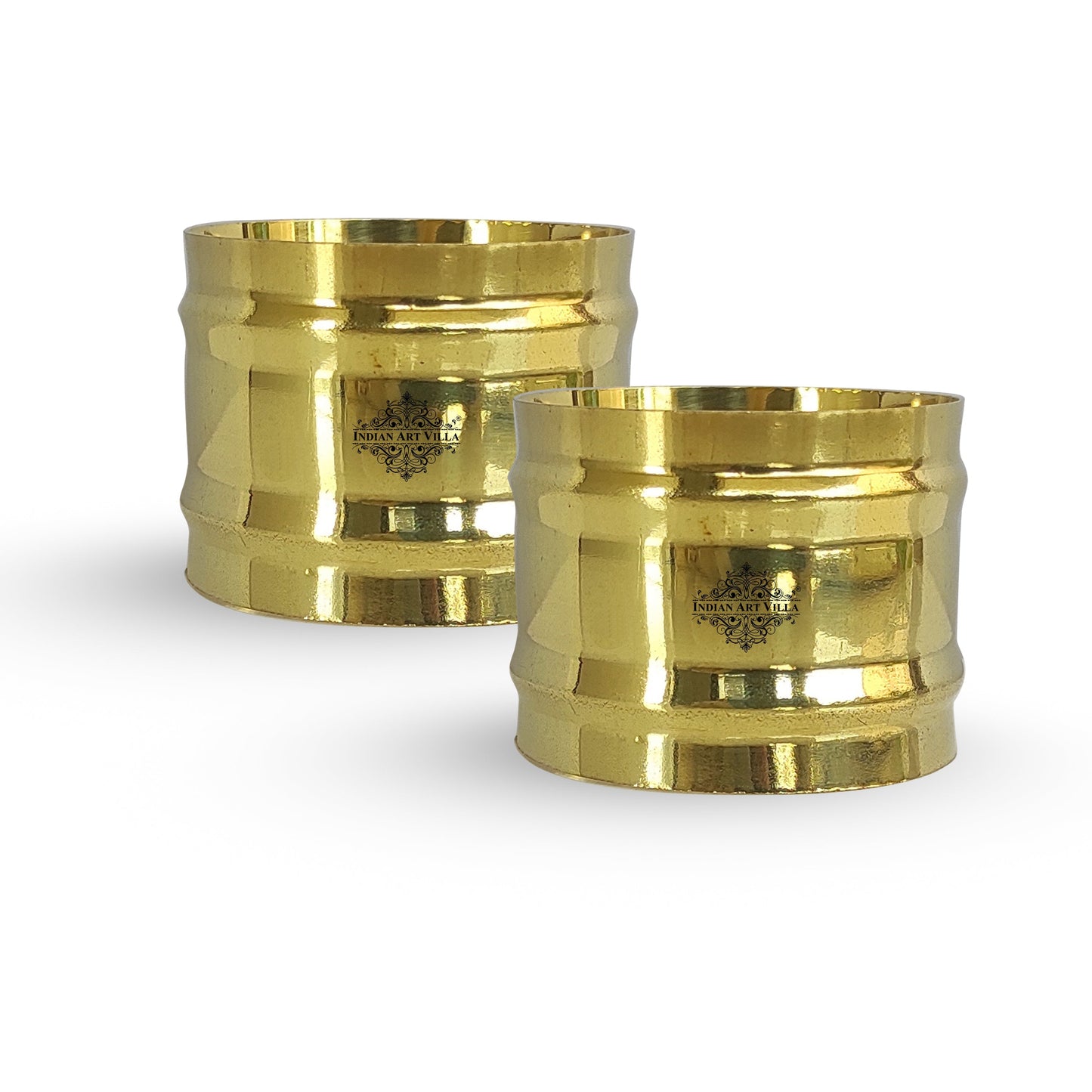 Pure Brass Designer Napkin Ring Diameter:- 4.57 cm, Gold