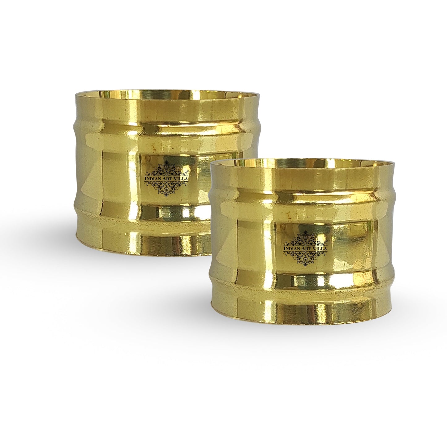 Pure Brass Designer Napkin Ring Diameter:- 4.57 cm, Gold