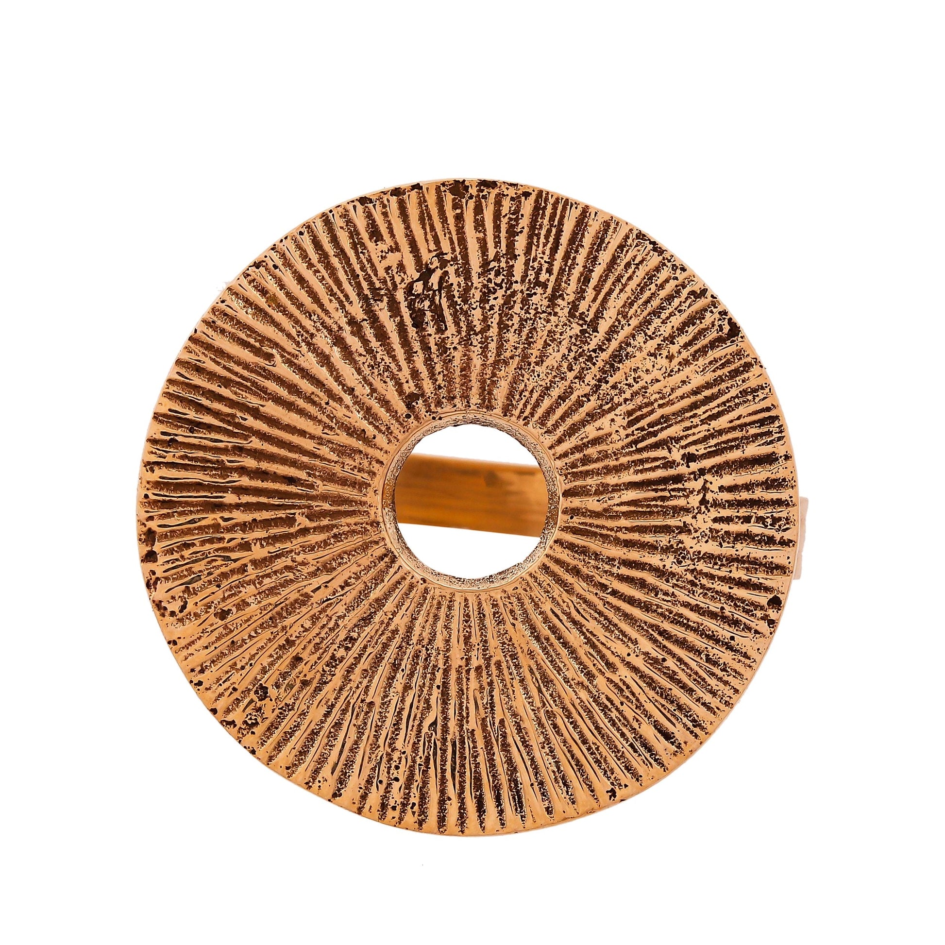 Designer Brass Napkin Ring Decoration For Dining Table Setting, Diameter:- 4.06 cm, Gold