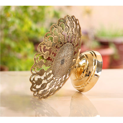 Brass Fruit Basket With Floral Jali Design, Serveware, Tabelware, Hotelware, Home Décor & Gift item, Size- 11.43 cm x 22.86 cm