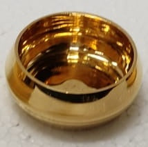 Brass Shine Finish Lining Design Bowl/Katori, Volume-180 ML