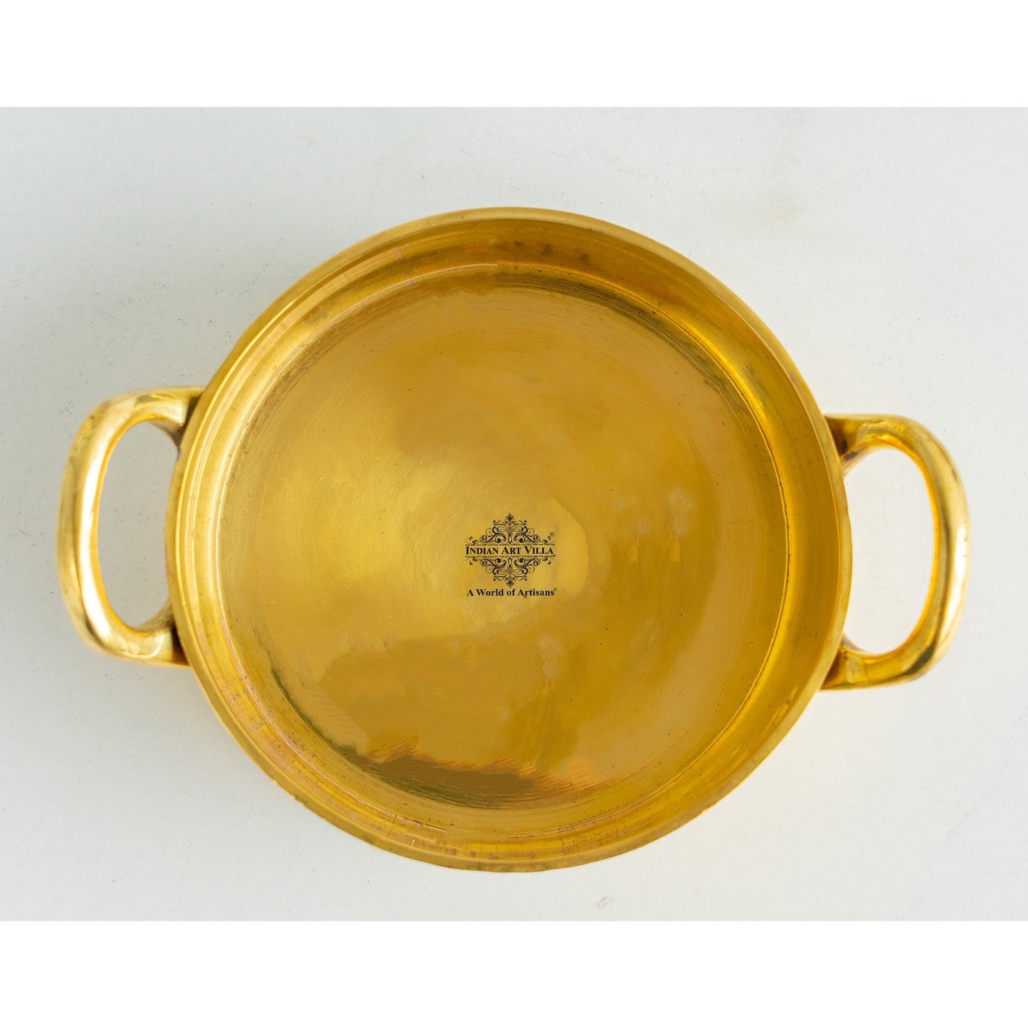 Pure Brass Serving Sauce Pan with Dual Handles - (Serving Only)