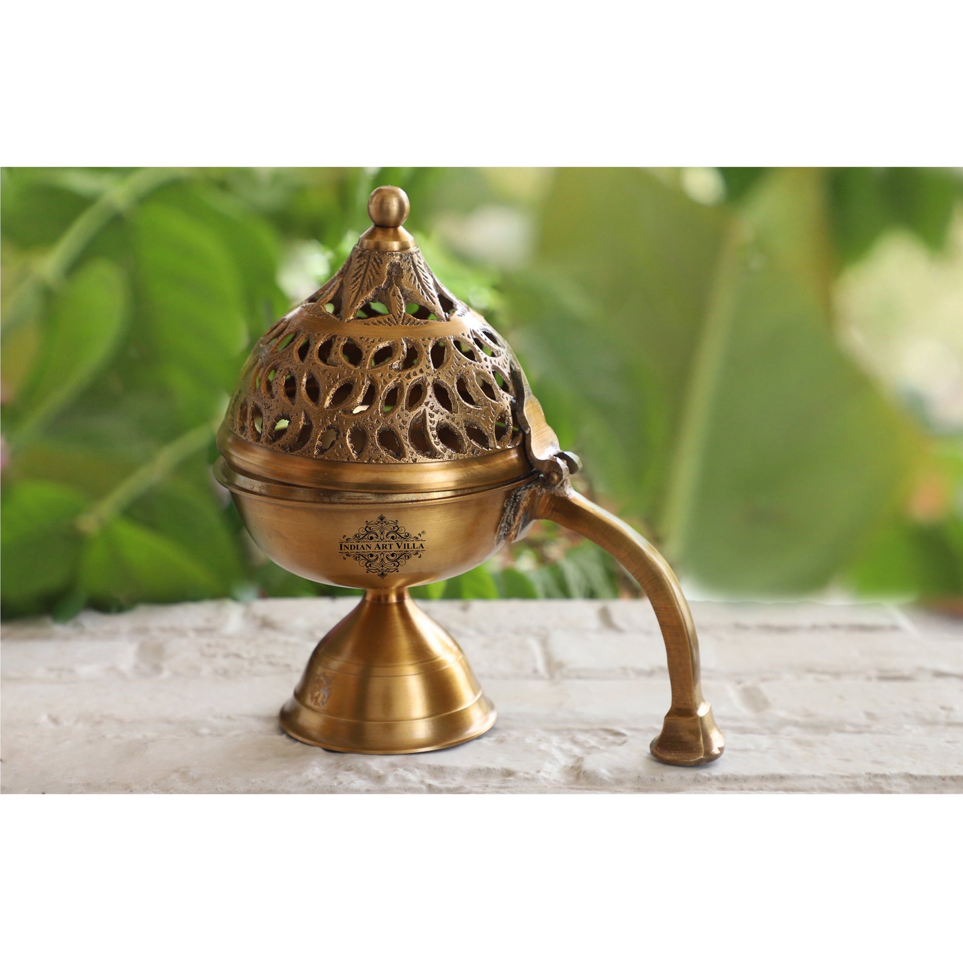 Pure Brass Antique Incense Holder / Dhoop Dani
