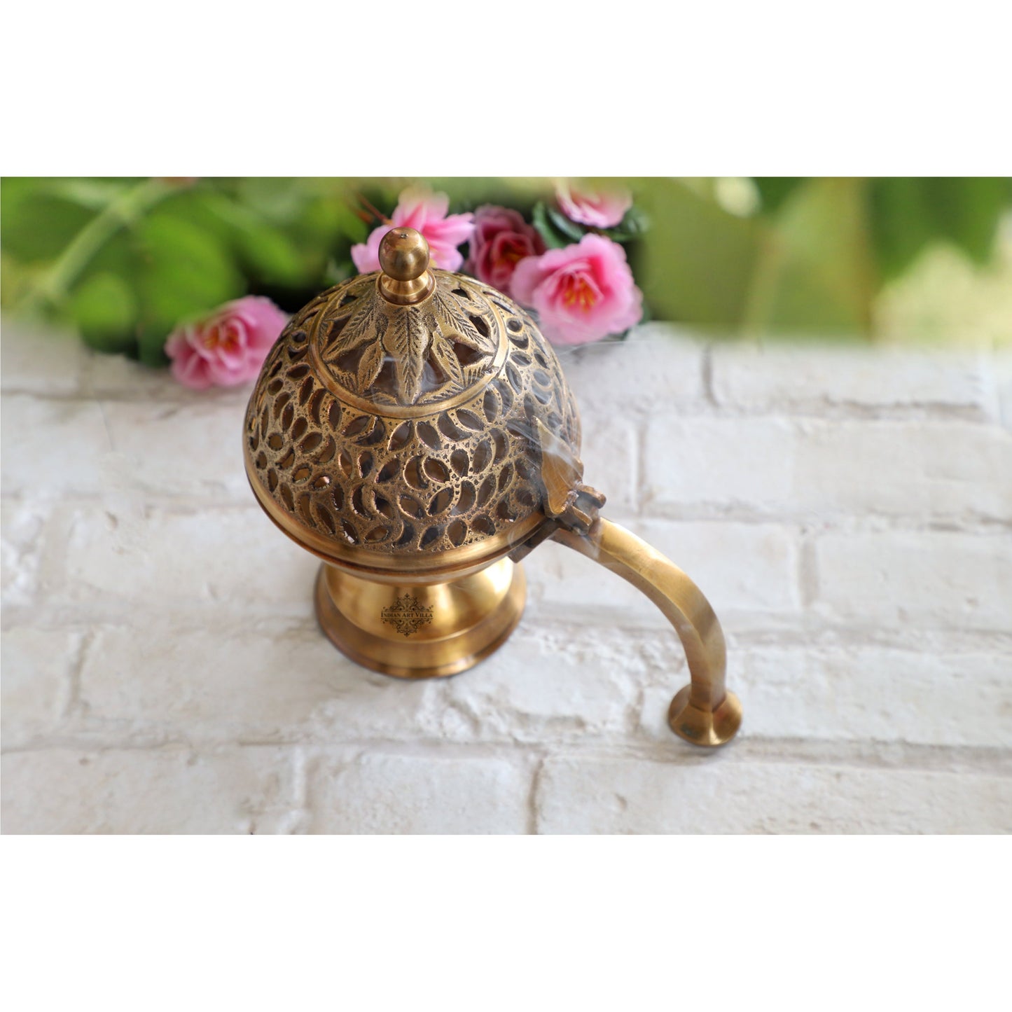 Pure Brass Antique Incense Holder / Dhoop Dani