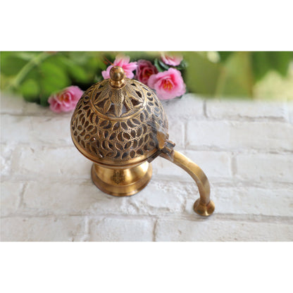 Pure Brass Antique Incense Holder / Dhoop Dani