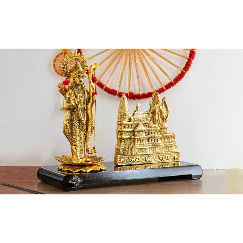 Pure Brass Ram Mandir With Shree Ram Ji-A Divine Blend of Art and Spirituality