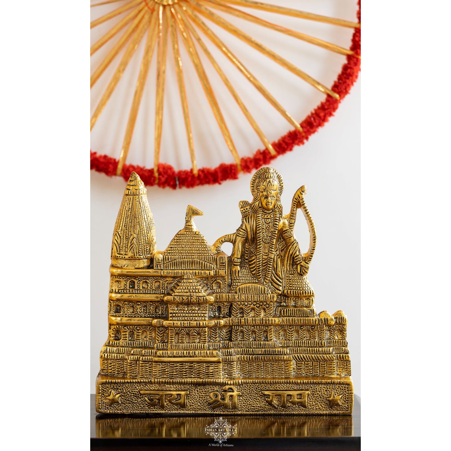 Pure Brass Ram Mandir With Shree Ram Ji-A Divine Blend of Art and Spirituality