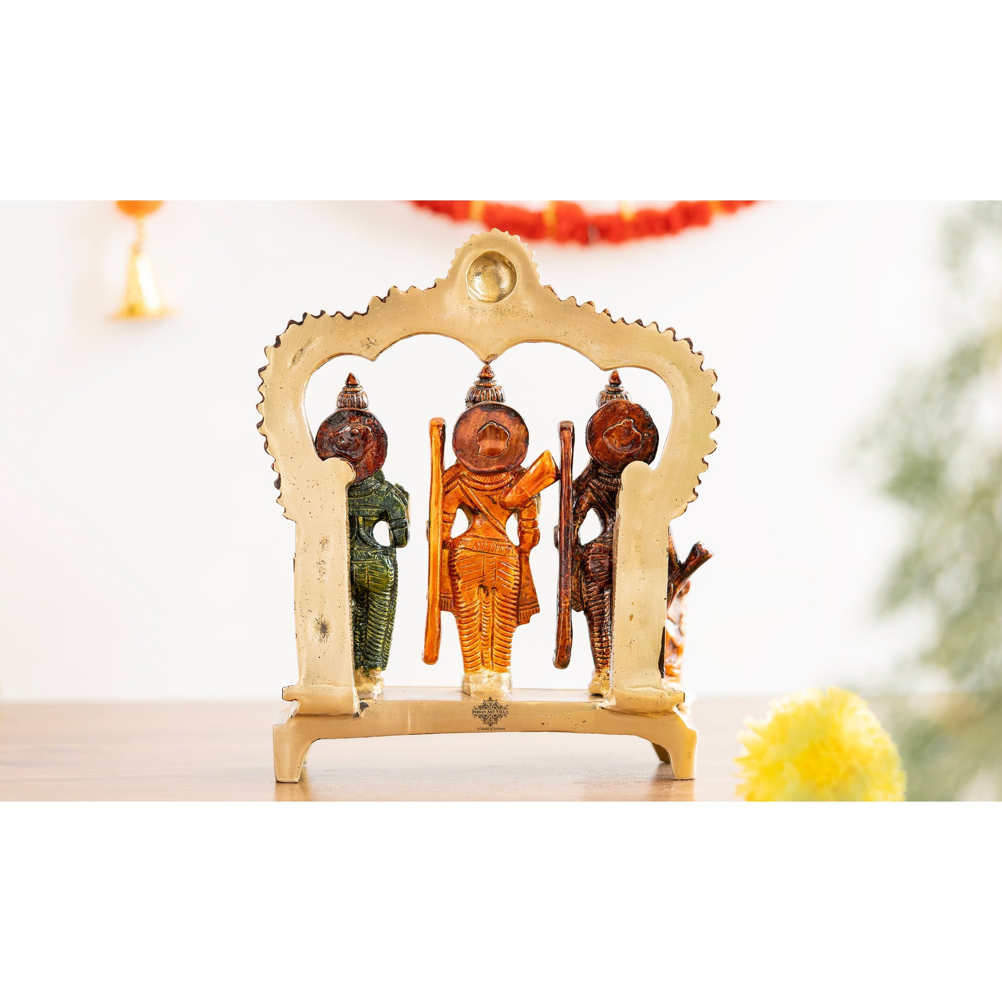 Pure Brass Ram Darbar With Elegant design & Suraj On top