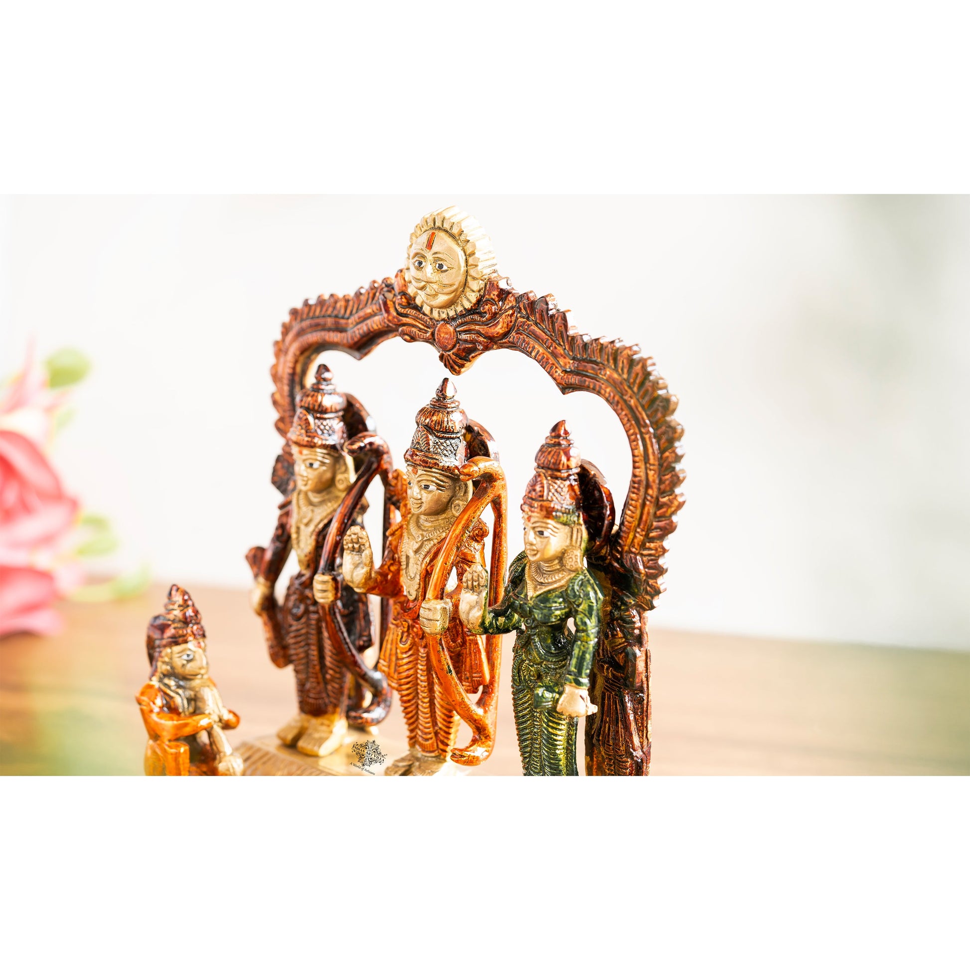 Pure Brass Ram Darbar With Elegant design & Suraj On top