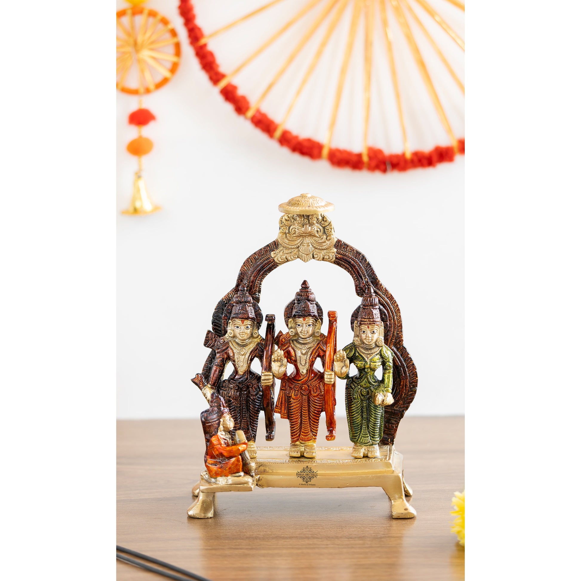 Pure Brass Ram Darbar With Elegant Chatra design