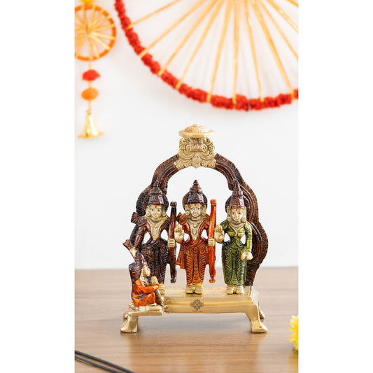 Pure Brass Ram Darbar With Elegant Chatra design