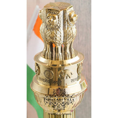 Pure Brass Handcrafted Ashok Stambh Pillar