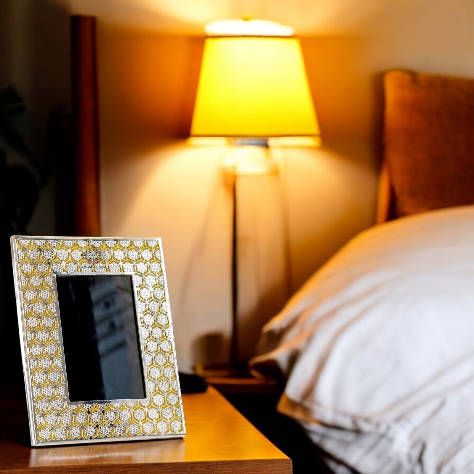 Silver Plated Beehive Design Photo Frame 20x25CM