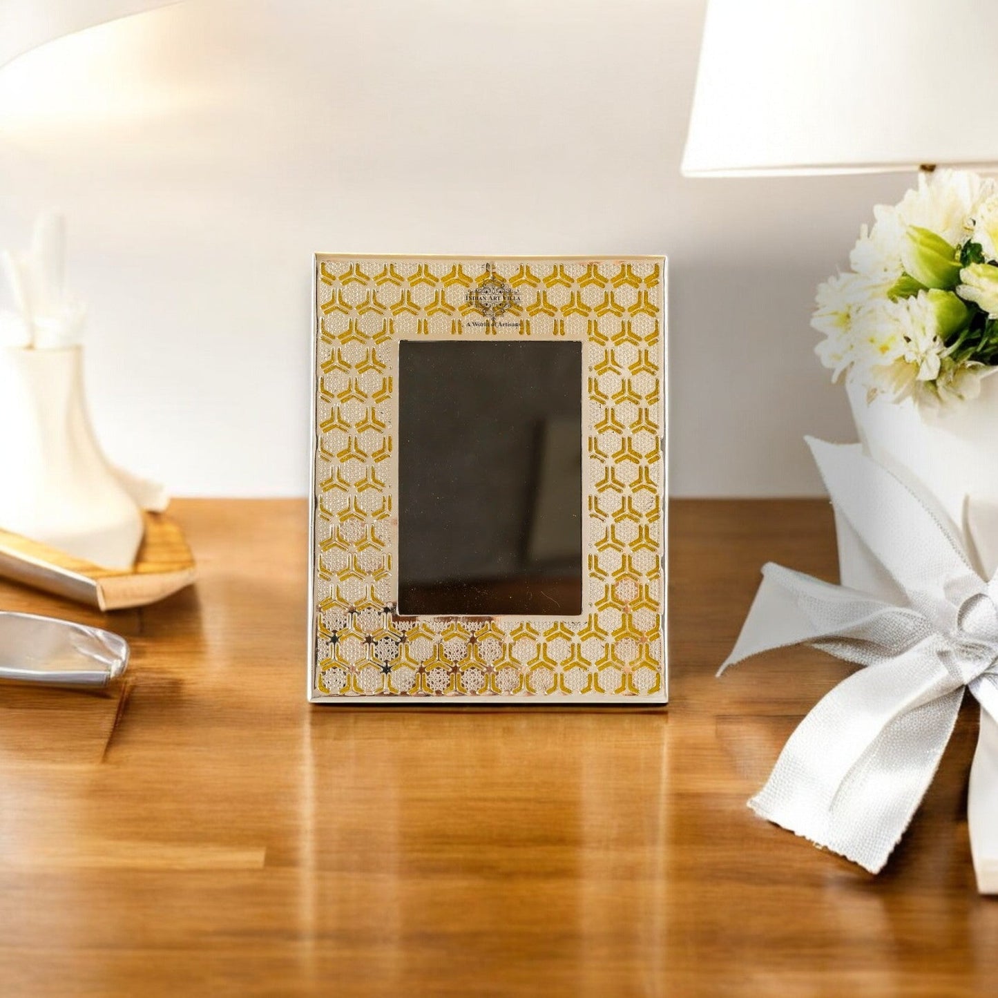 Silver Plated Beehive Design Photo Frame 20x25CM
