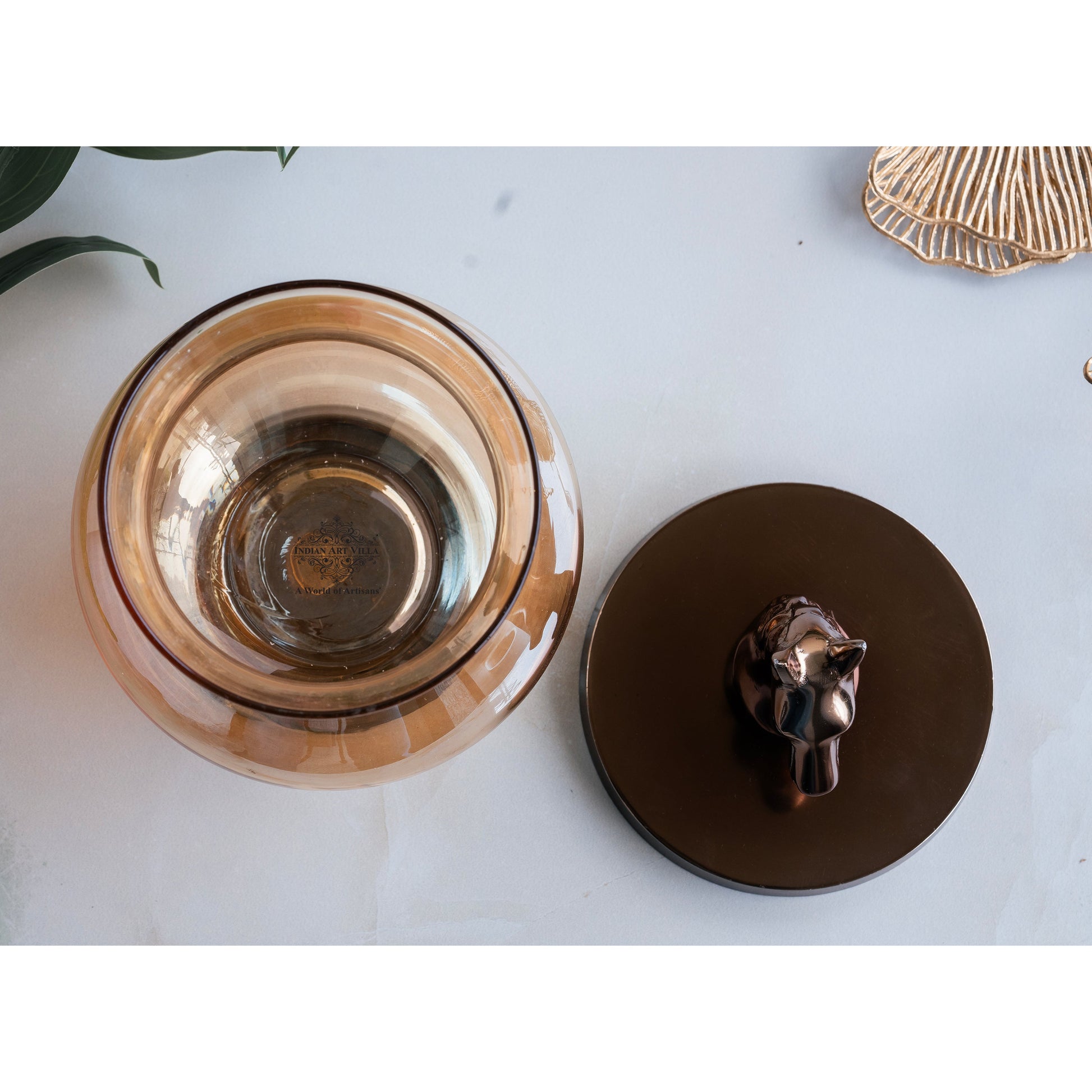 Horse Head Decorative Jar –2000 ML, Handcrafted Luxury Home Décor, Multipurpose Storage