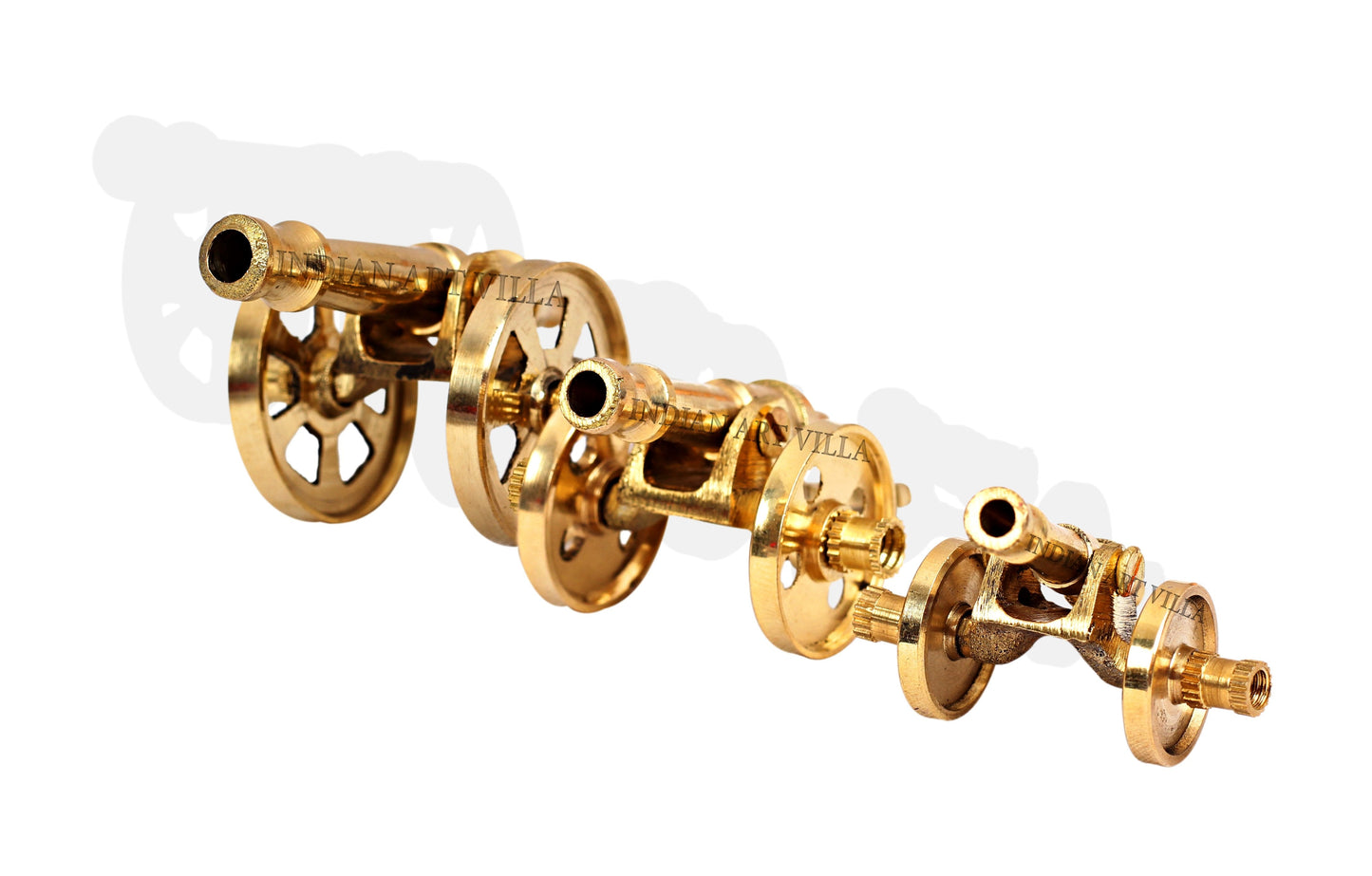Brass Set of 3 Antique Design Canons Showpiece Wall Hanging 2 Sets Available