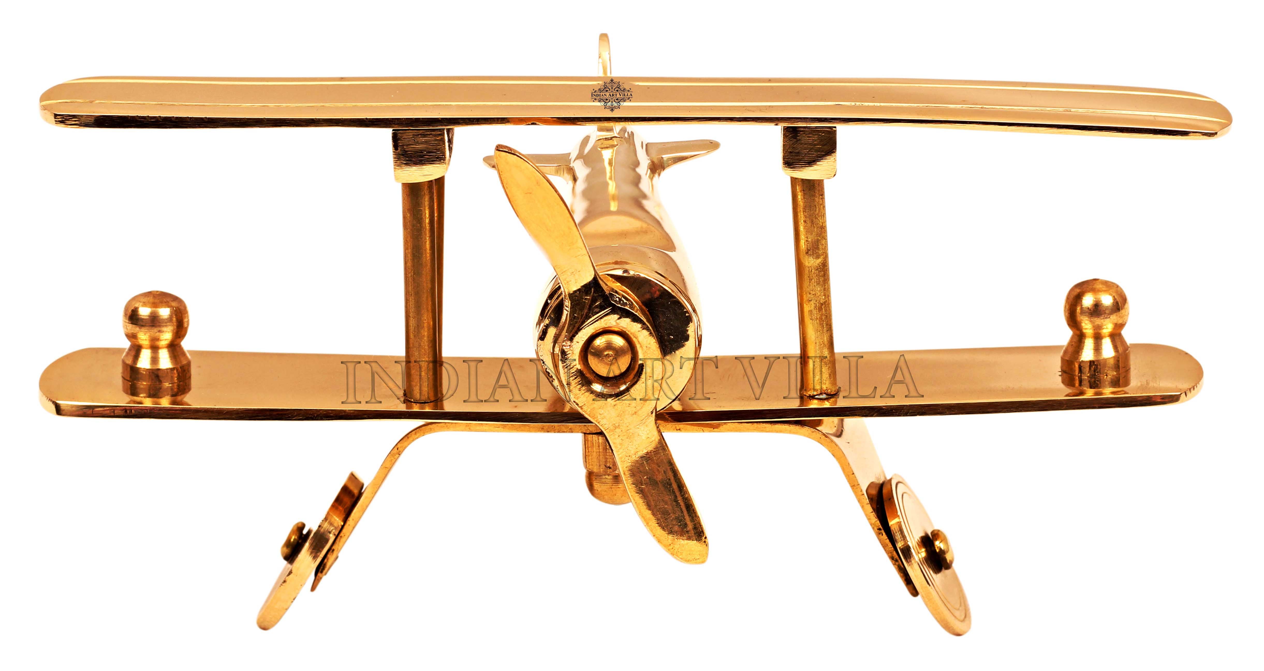 Pure Brass Aeroplan Miniature Showpiece