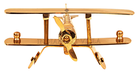 Pure Brass Aeroplan Miniature Showpiece