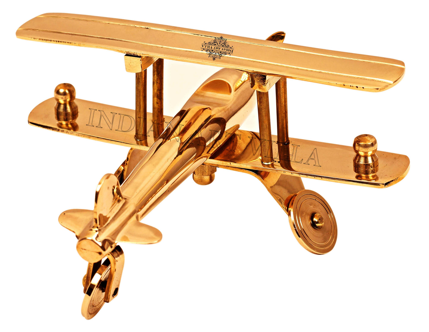 Pure Brass Aeroplan Miniature Showpiece