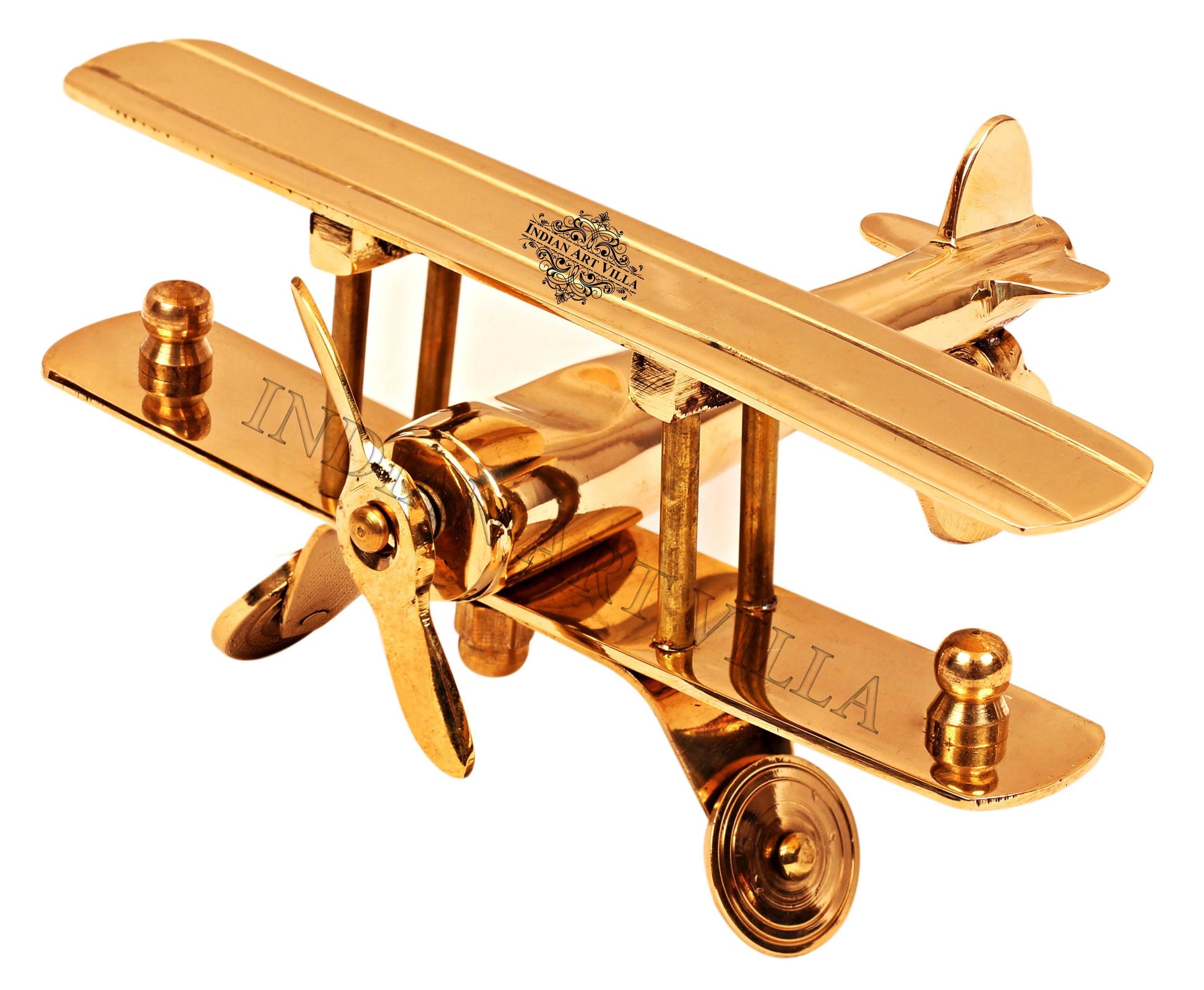 Pure Brass Aeroplan Miniature Showpiece