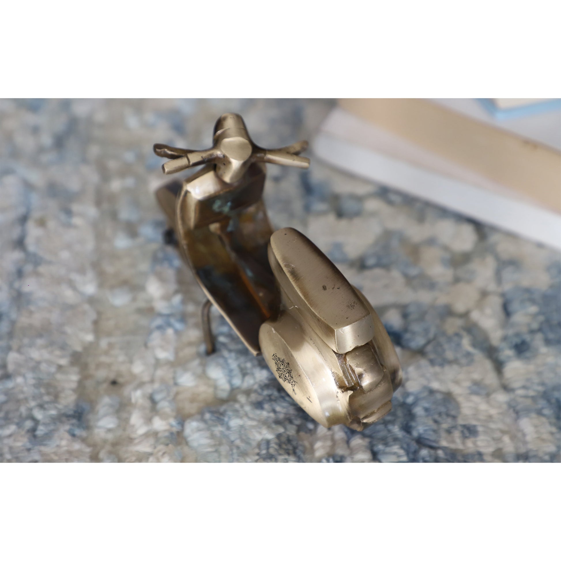 Handmade Pure Brass Decorative Scooter Size - 9.5x14 cm